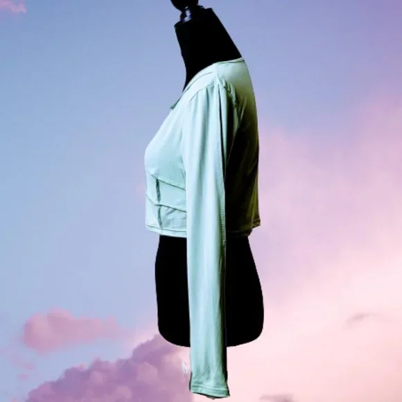 🆕Girls Fight, Green exposed seam Crop Top - Picture 5 of 12